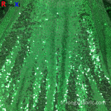 Tissu Sequin Mesh 3mm Vert